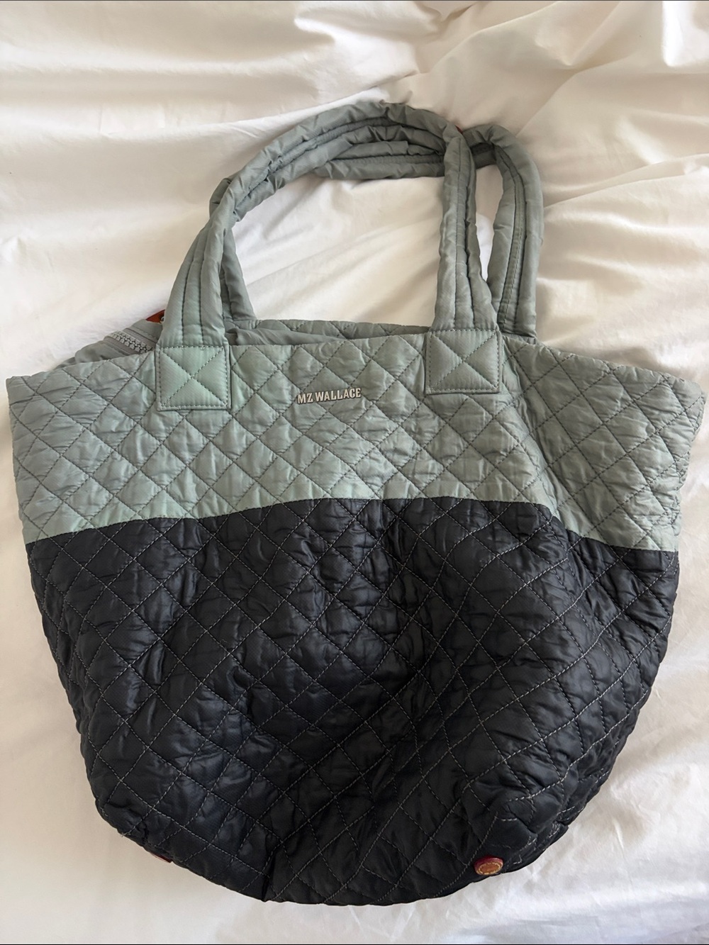 MZ Wallace Quilted Two-Tone Tote